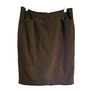 Calvin‎ Klein Pencil skirt size 8 Brown knee length